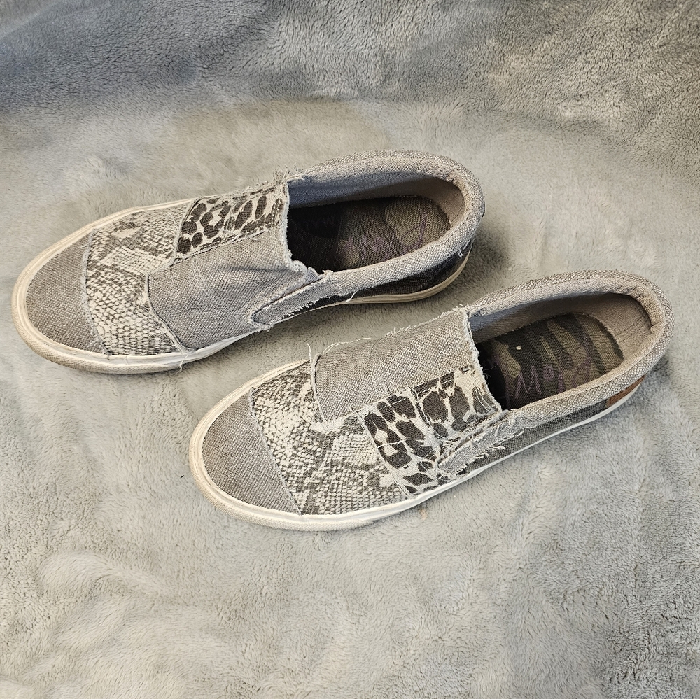 Gray loafers